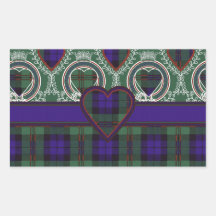 Dundas Scottish Tartan Rechtecksticker