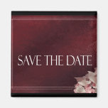 Dunkelroter Save the Date Magnet Magnete