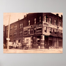 Dunkerque Indiana McKinney Bros. Hardware, 1915 Plakatdruck