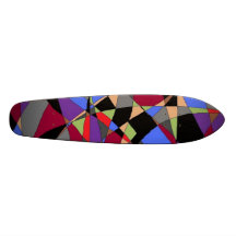 Dunkle abstrakte 2 bedrucktes skateboard