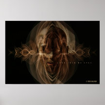 Dunkle Maske Plakatdruck