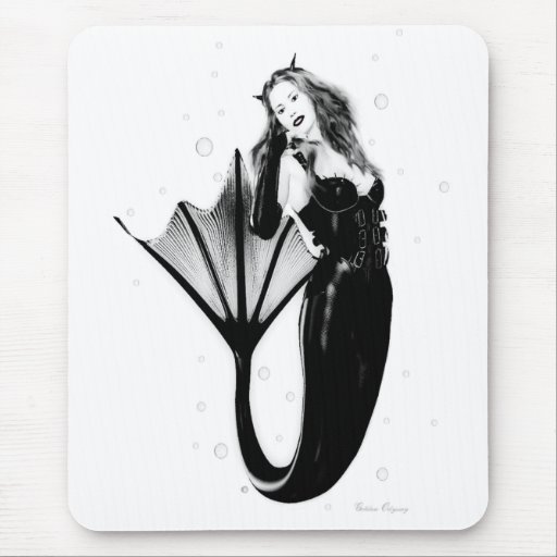 Dunkle Meerjungfrau Mousepad