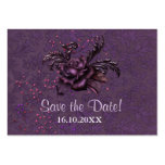 Dunkle Romance Hochzeit - Save the Date Visitenkarten Vorlage