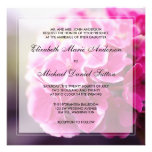 Dunkle rosa Hydrangea-Hochzeit Individuelle Einladung