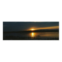 Dunkler Dock-Sonnenuntergang Visitenkartenvorlage