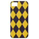 Dunkler lila und gelber Arglye iPhone 5 Kasten iPhone 5 Cover