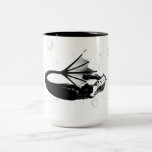 Dunkler Meerjungfrau-Becher 2 Kaffee Tassen