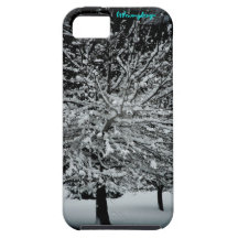 Dunkler Snowy-Baum iPhone 5 Case-Mate-Kasten iPhone 5 Schutzhülle