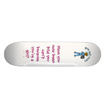 Dunkler weiblicher Röntgenstrahl-Technologe Skateboarddecks