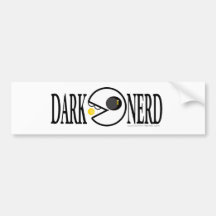 Dunkles Nerd-Logo Auto Sticker