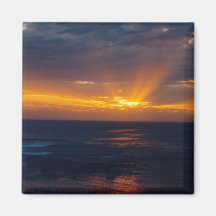 Dunkles Sonnenuntergang-Foto Magnete