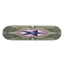 Dunkles Stern-Skateboard Individuelles Deck