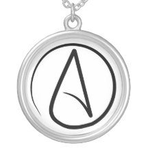 Dünne atheistische Symbol-Halskette