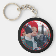 Dünne Linie Foto Keychain Schlüsselanhänger