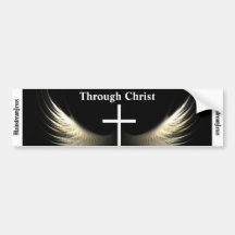 Durch Christus Auto Sticker