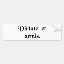 Durch Mut und durch Arme Autoaufkleber