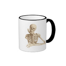 Durchdachtes Skelett Kaffee Haferl