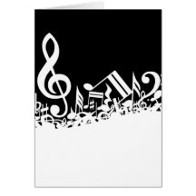 Durcheinander der musikalischen Symbole Karten