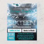 Durchlauf Diamant-Glühen-16. Geburtstag VIP [aquam Personalisierte Flyer