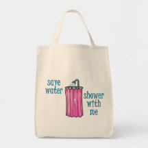 Dusche mit mir - retten Sie Wasser Tasche