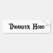 Dwarven Hobo-Autoaufkleber