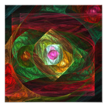 Dynamische Verbindungs-abstrakter Kunst-Foto-Druck