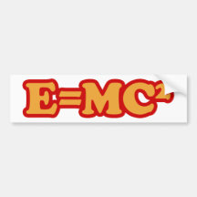 E=MC2 AUTO AUFKLEBER