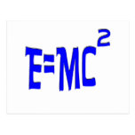 E=MC2 (blau) Postkarte