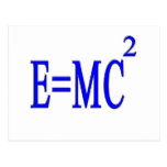 E=MC 2 (Blau) Postkarte