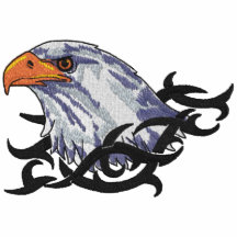 Eagle-Porträt Besticktes Poloshirt