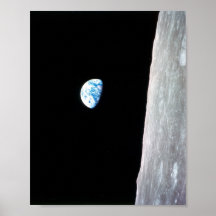 Earthrise von Apollo 8 Posterdrucke