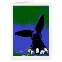Easter Card Bunny Pop Art Karte