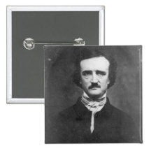 Edgar Allan Poe-1848 Button