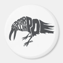 Edgar Allan Poe - der Rabe Kühlschrankmagnet