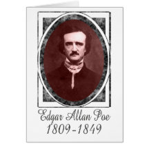 Edgar Allan Poe Grußkarte