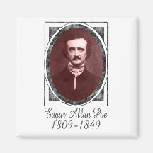 Edgar Allan Poe Kühlschrankmagnet