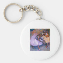 Edgar Degas - Two Dancers 1898 Ballet Pastel dance Keychain