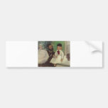 Edgar Degas - Zählung Lepic u. sein Öl der Töchter Autoaufkleber