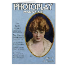 Edna Mayo Vintages Film-Titelseite 1916 Grußkarte