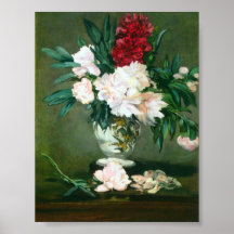 Edouard Manet - Stillleben-Vase mit Pfingstrosen Plakatdrucke