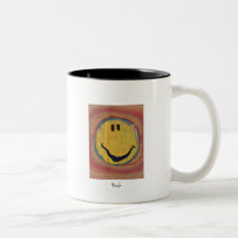 Edvard Munch glücklicher Gesichtsbecher Tee Tassen