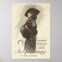 Edwardian Franzose-Mode Posterdrucke