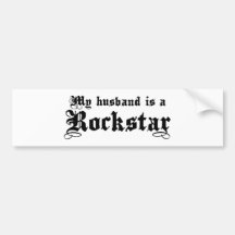 Ehemann Rockstar Autoaufkleber