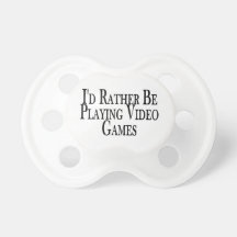 Eher spielt Videospiele Schnuller