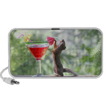 Eichhörnchen, das ein Cocktail trinkt Lautsprecher