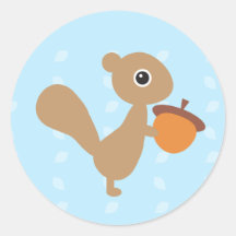 Eichhörnchen! Runde Sticker