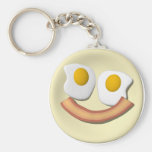 Eier und Speck-Smiley. Schlüsselband