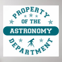 Eigentum der Astronomie-Abteilung Poster