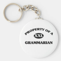 Eigentum eines GRAMMATIKERS Schlüsselanhänger