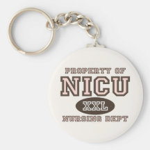 Eigentum von NICU Krankenschwester Keychain Schlüsselbänder